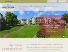 Tablet Screenshot of pecangrove-apts.com